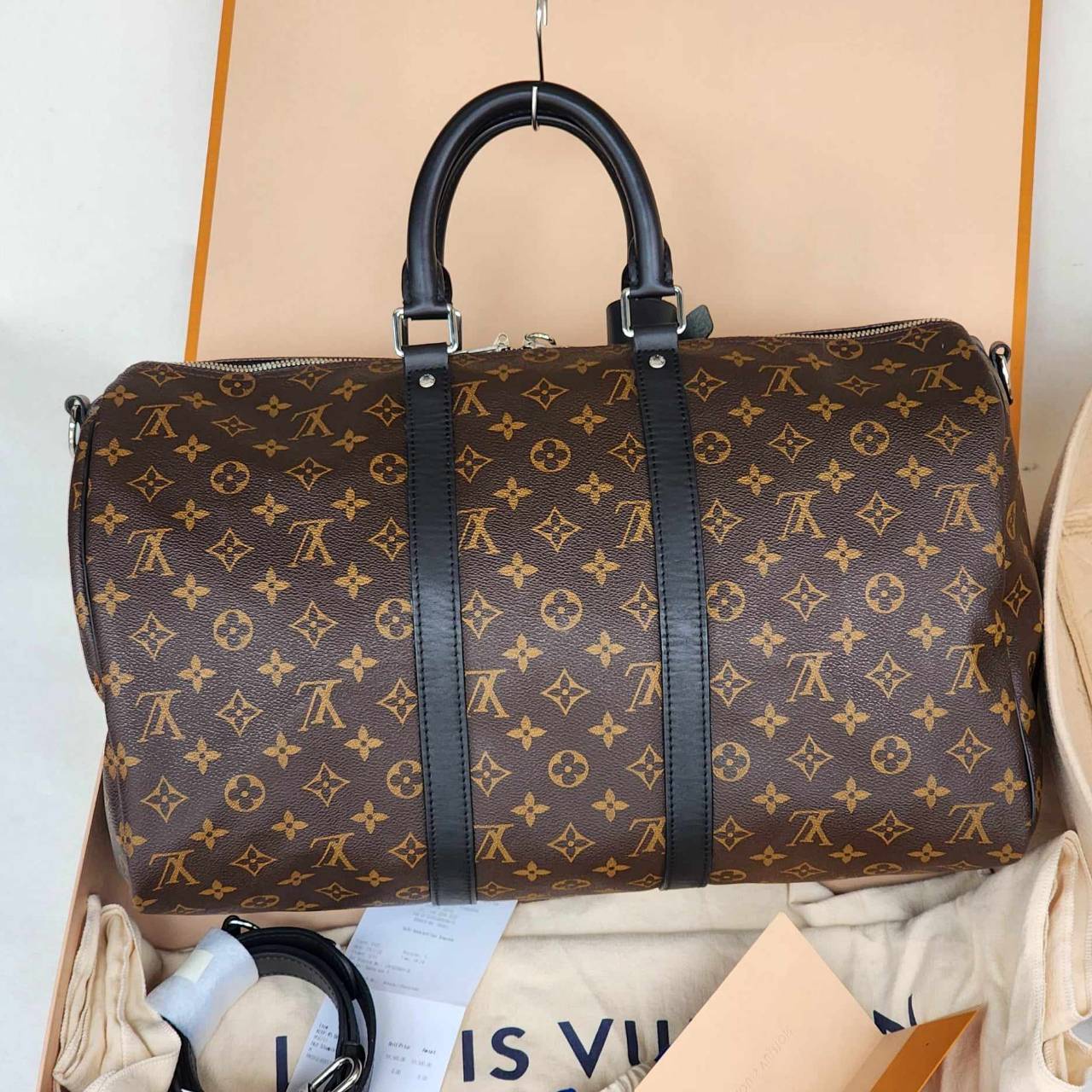 กระเป๋าเดินทางlouis vuitton Keepall 45 มือสอง ของแท้