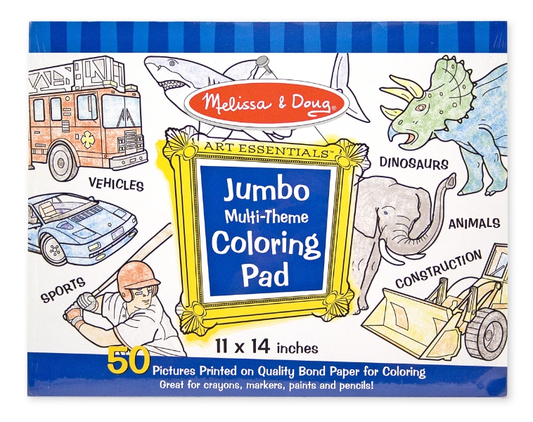JBM051-4226 Jumbo Coloring Pads - Blue