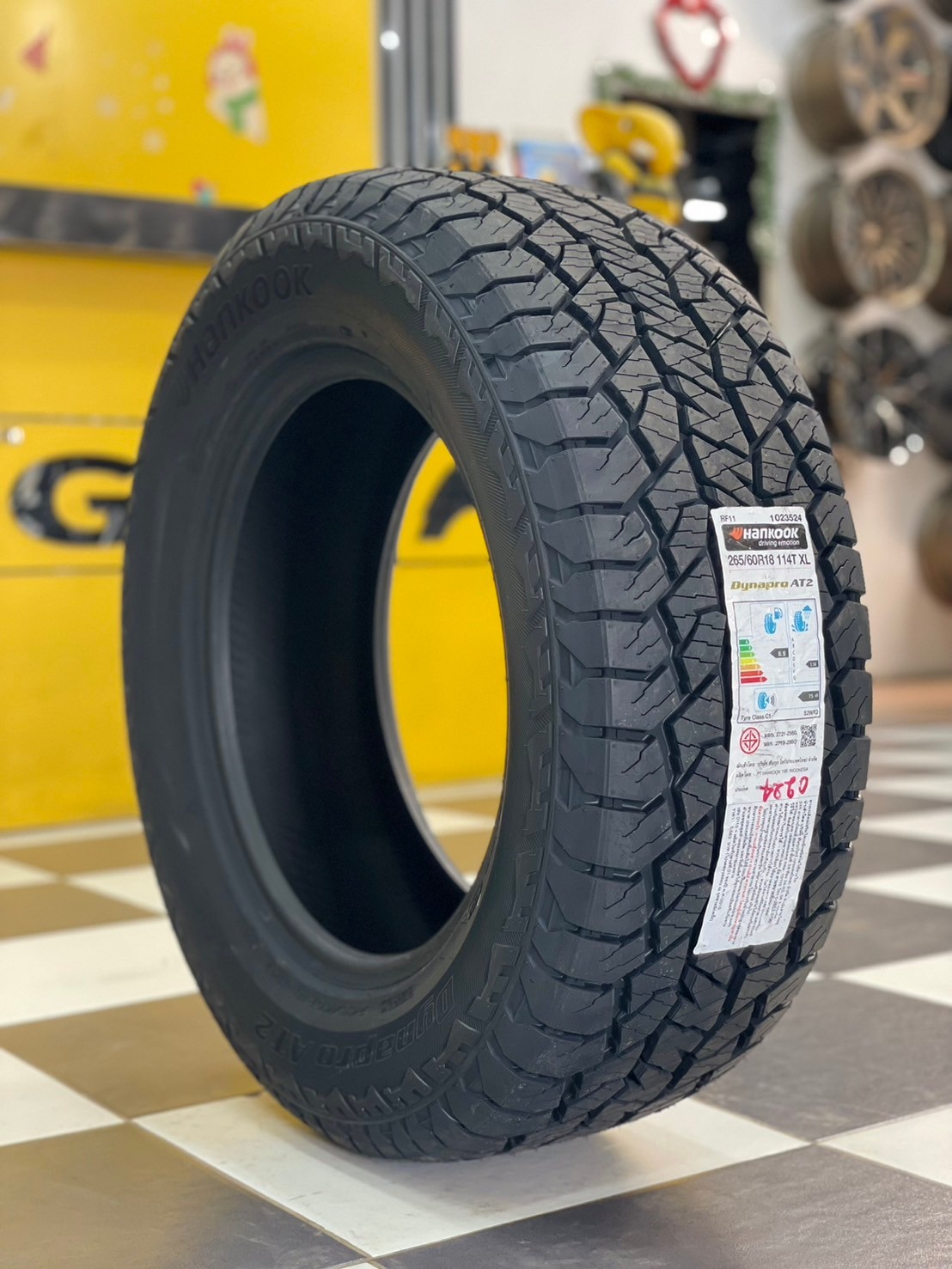 ยางใหม่ #HANKOOK_AT2 265/60R18ยางใหม่ปี2024