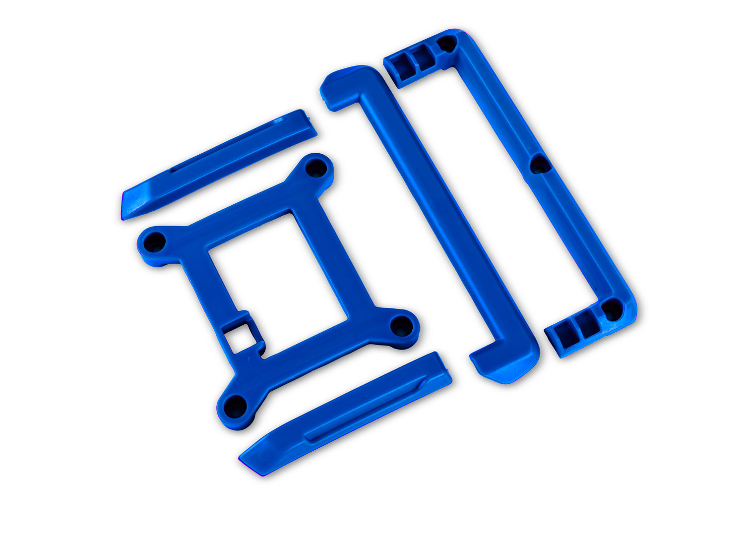 10717-BLUE Skid plate (roof)/ tailgate protector (blue)/ mounts (2)/ 3x8mm BCS (7) (fits #10711 body)