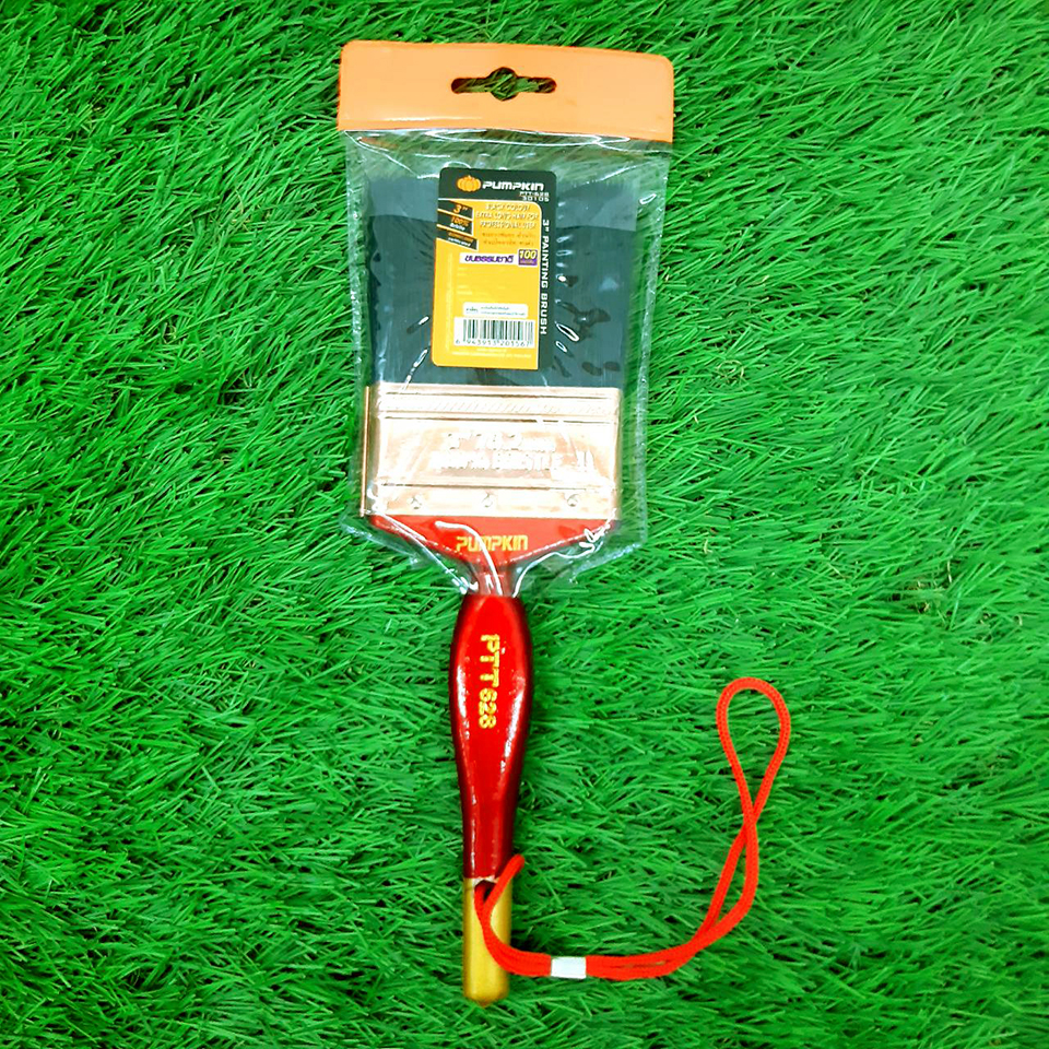PUMPKIN PTT-628 305 แปรงทาสีอย่างดี ขนสีดำ 3"