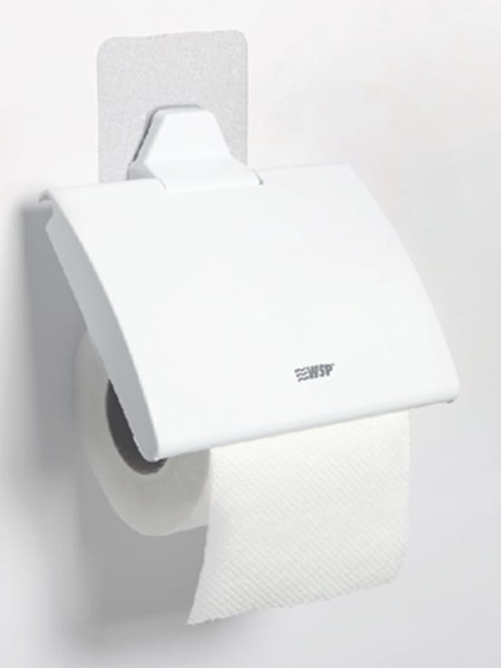 WSP ที่ใสกระดาษทิชชู่ พร้อมแผ่นติดหนึบสติ๊กกี้ BA-507 สีขาว