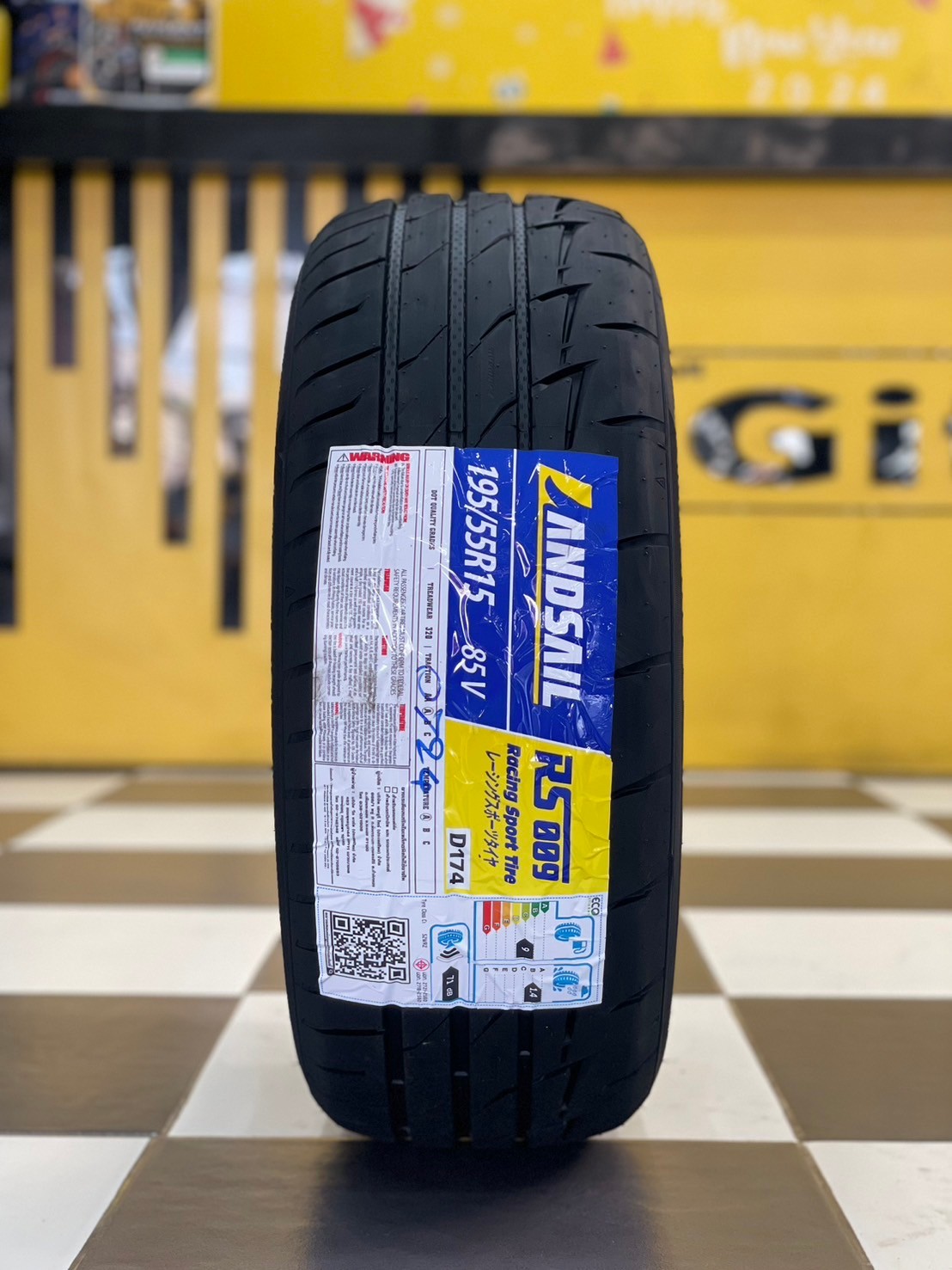 ยางลายซิ่ง 🔥🔥🔥#Landsail #RS009 195/55R15👍ยางใหม่ปี2025