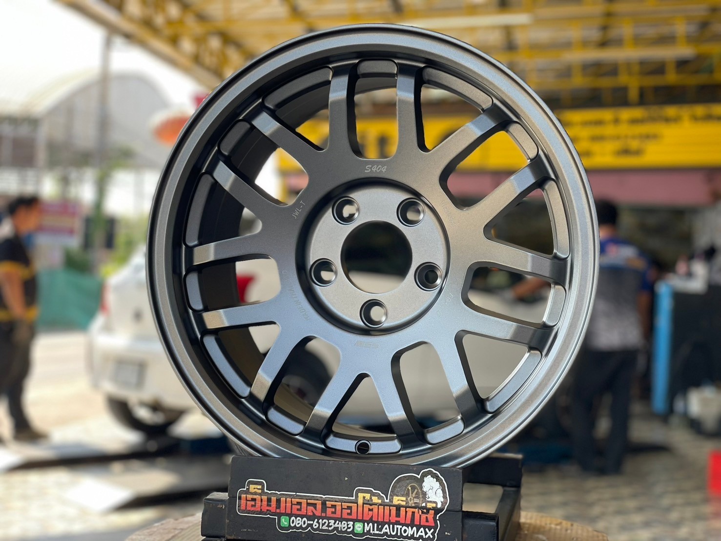 ล้อแม็กซ์ใหม่ขอบ16" SSW404 16x8 ET25 5x114.3 สีเทากัน สวยทนทาน คุณภาพดี ล้อมาตรฐานส่งออก