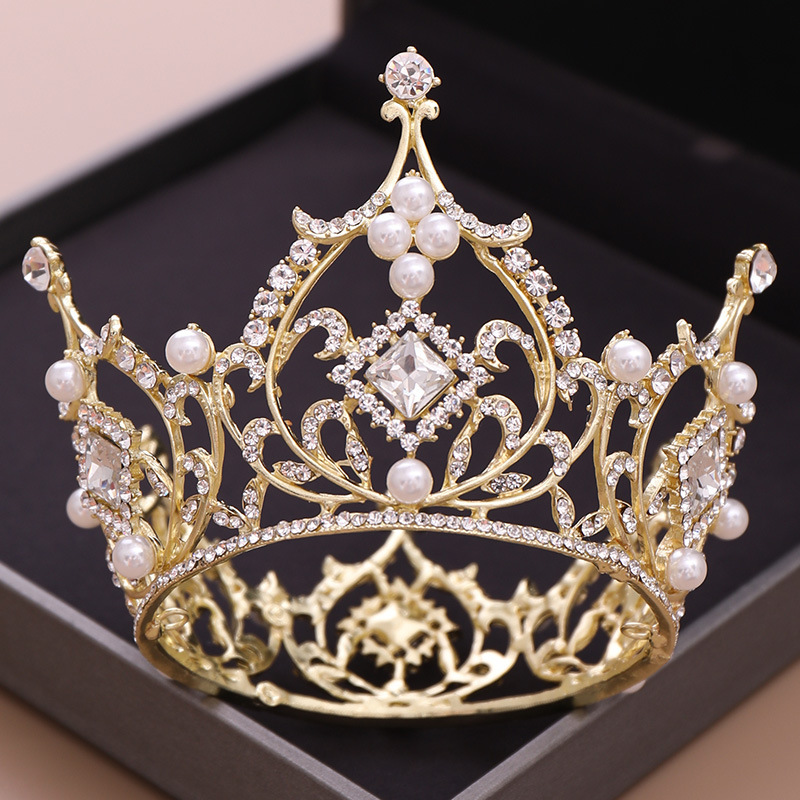 Sมงกุฎเด็ก(หน้าร้านอยู่รัชดา)KF572 สีทอง สีเงิน มงกุฎแฉกสไตล์เกาหลี เก๋ๆ