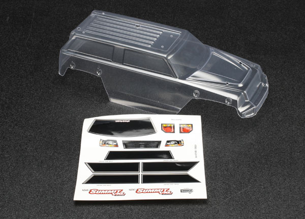 7211 Body, 1/16 Summit (clear, requires painting)/ grill, lights decal sheet