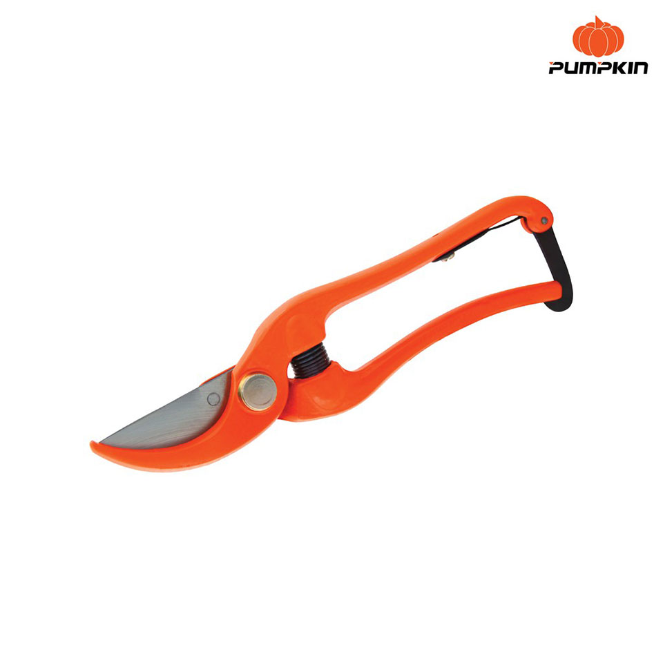 PUMPKIN กรรไกรตัดกิ่งไม้ด้ามส้ม เหล็ก Drop forged 9 นิ้ว รุ่น PTG-OD9 33535
