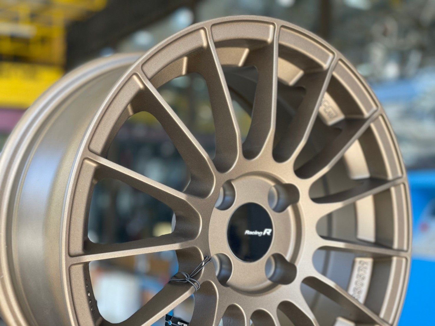 RS005 ล้อแม็กขอบ15 Brightwheels BW-39 ล้อขอบ15 กว้าง7 ออฟ32 4รู100 สีน้ำตาล(F-BR)