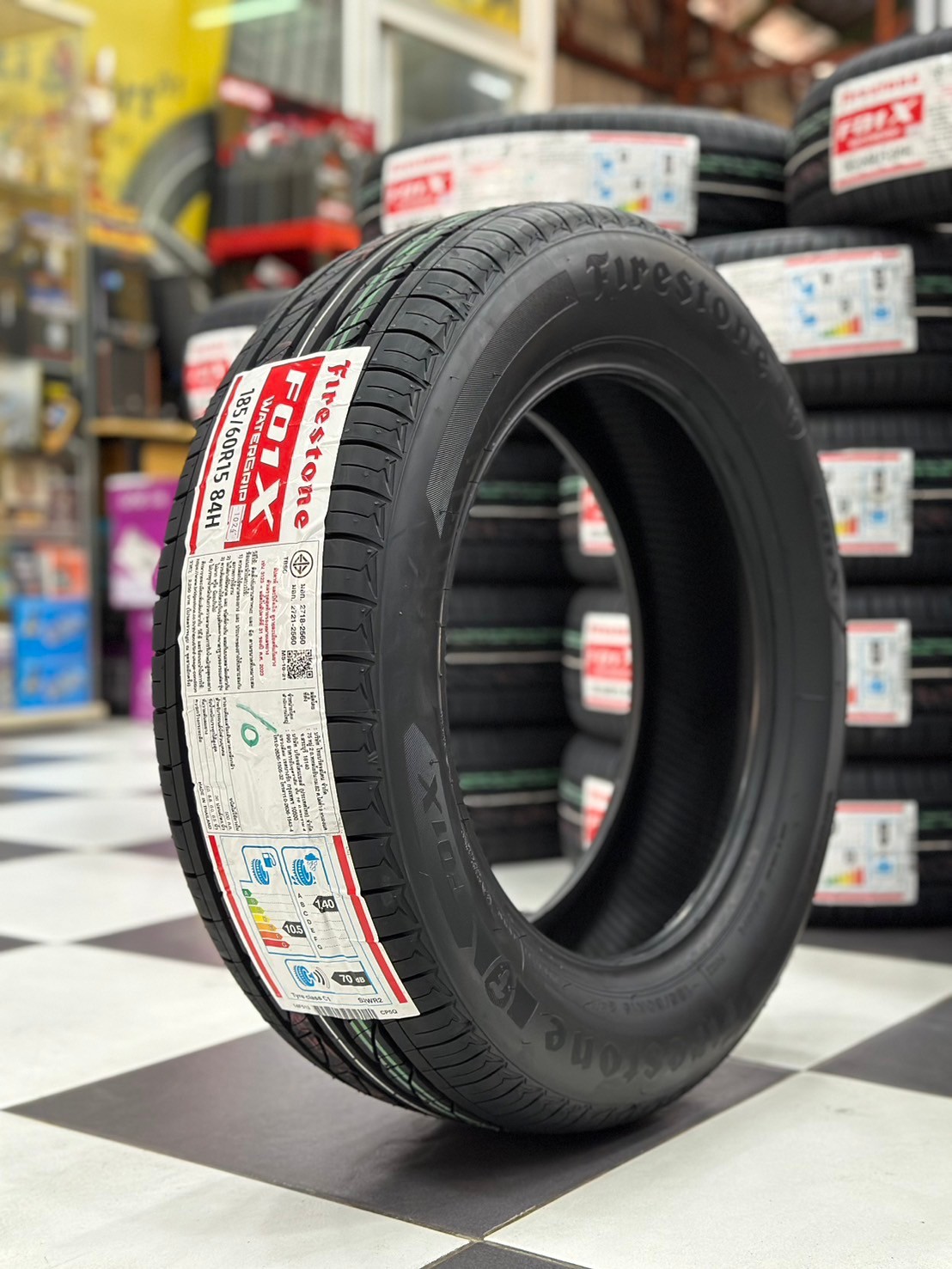 #ยางไฟร์สโตน #Firestone #F01X 185/60R15 ยางใหม่ปี2024 ราคา่โปรโมชั่นพิเศษ สินค้ามีจำนวนจำกัด