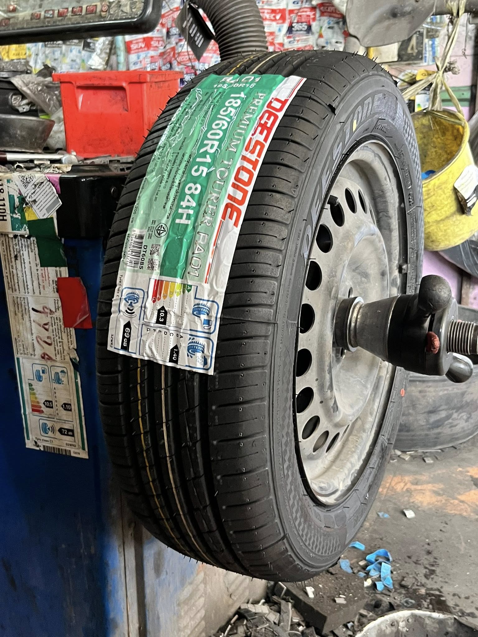 HONDA_CITY🚘เปลี่ยนยาง 🛞🐘#DEESTONE_RA01_185/60R15