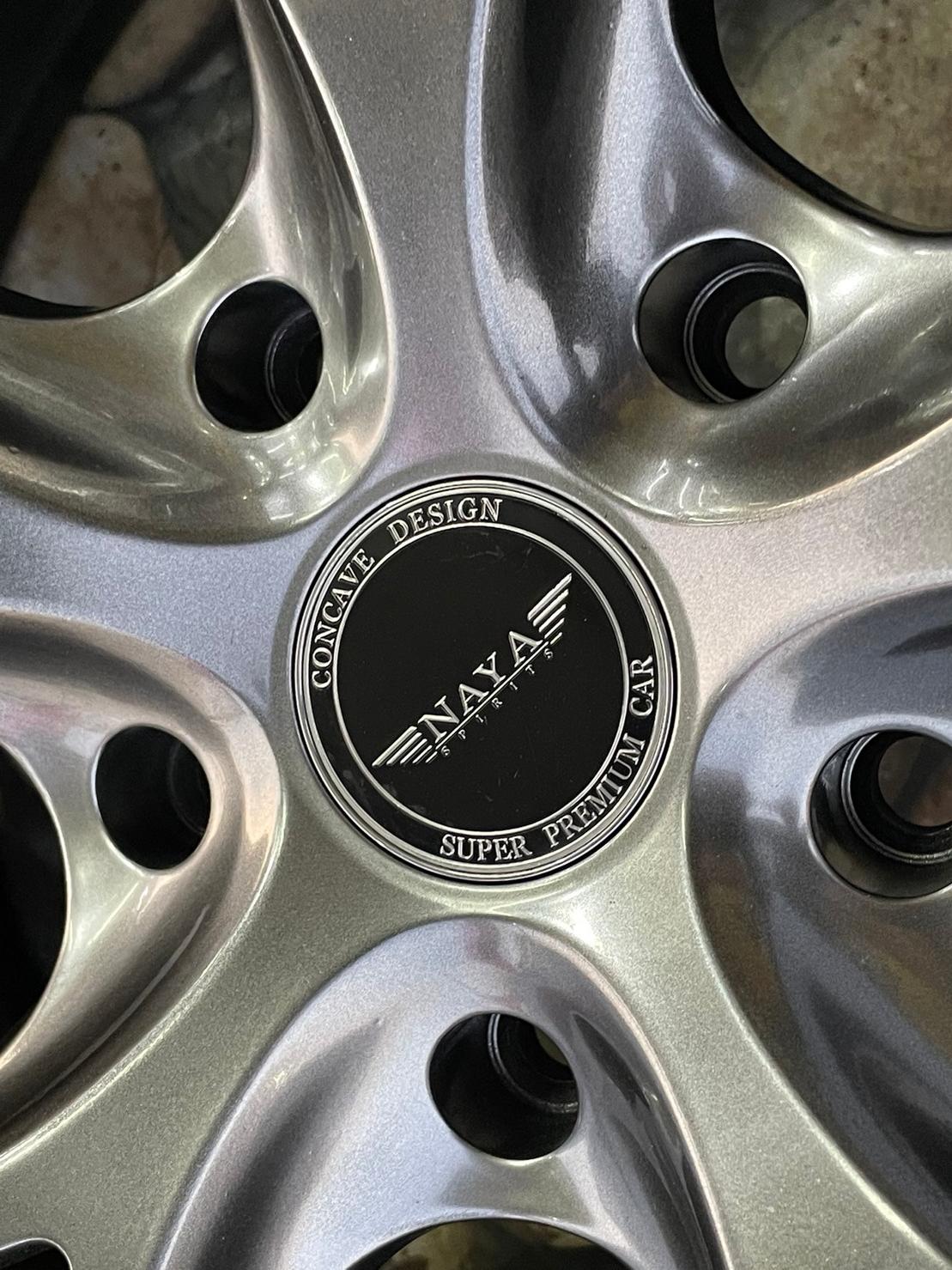 ล้อแม็กซ์ขอบ18 #NAYA #BUSLER ล้อเบาจากค่ายNAYA 18x8 ET40 5x120 สีบรอนซ์เทา ล้อมือ2สภาพใหม่