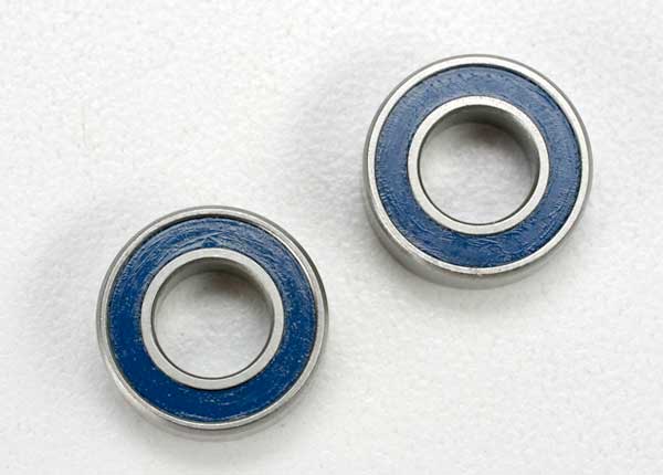 5117 Ball bearings, blue rubber sealed (6x12x4mm) (2)