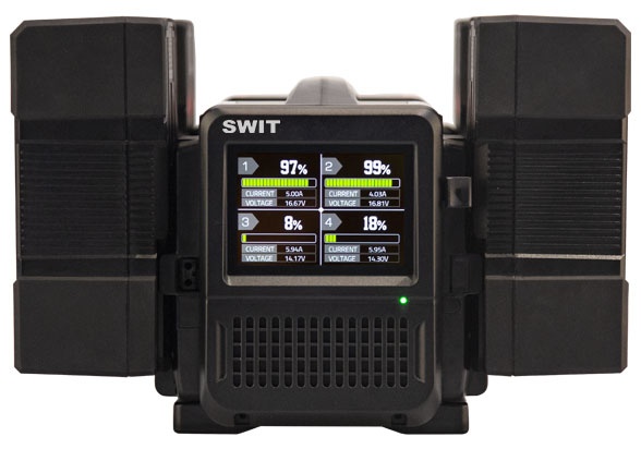 SWIT PC-P460S 4x6A Super Fast V-mount Charger