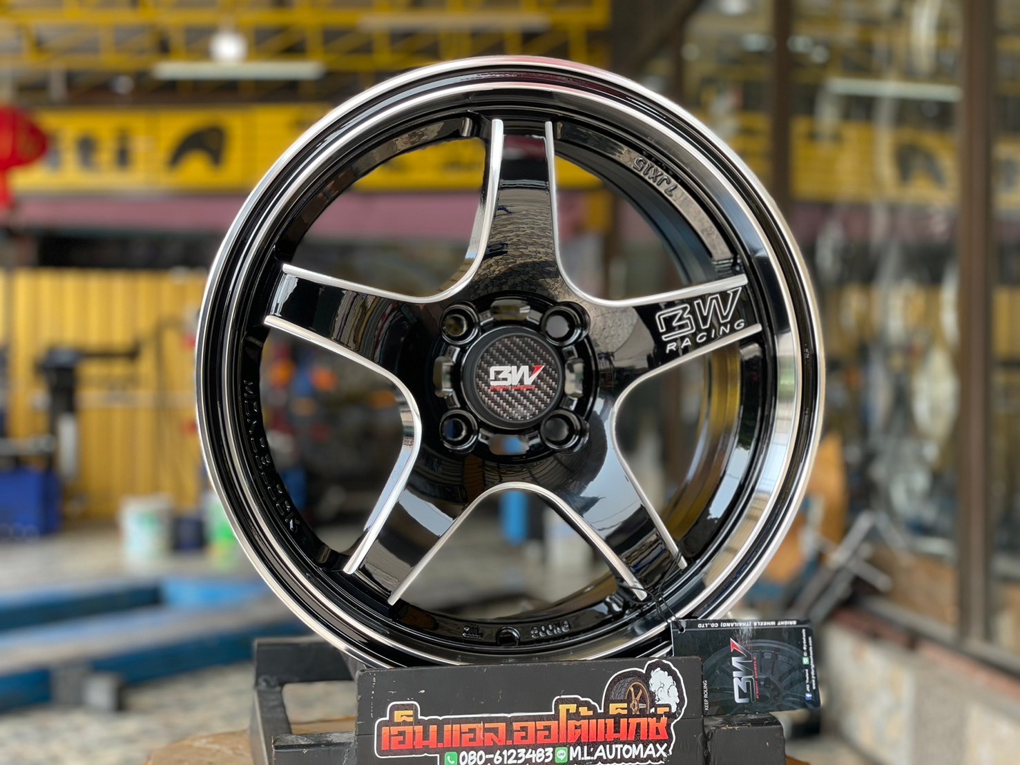 ล้อแม็กใหม่เวลขอบ15 #Weld #ฺBrightwheel #BW-63 ขอบ15 กว้าง7 ออฟ38 4รู100 สีดำขอบเงิน