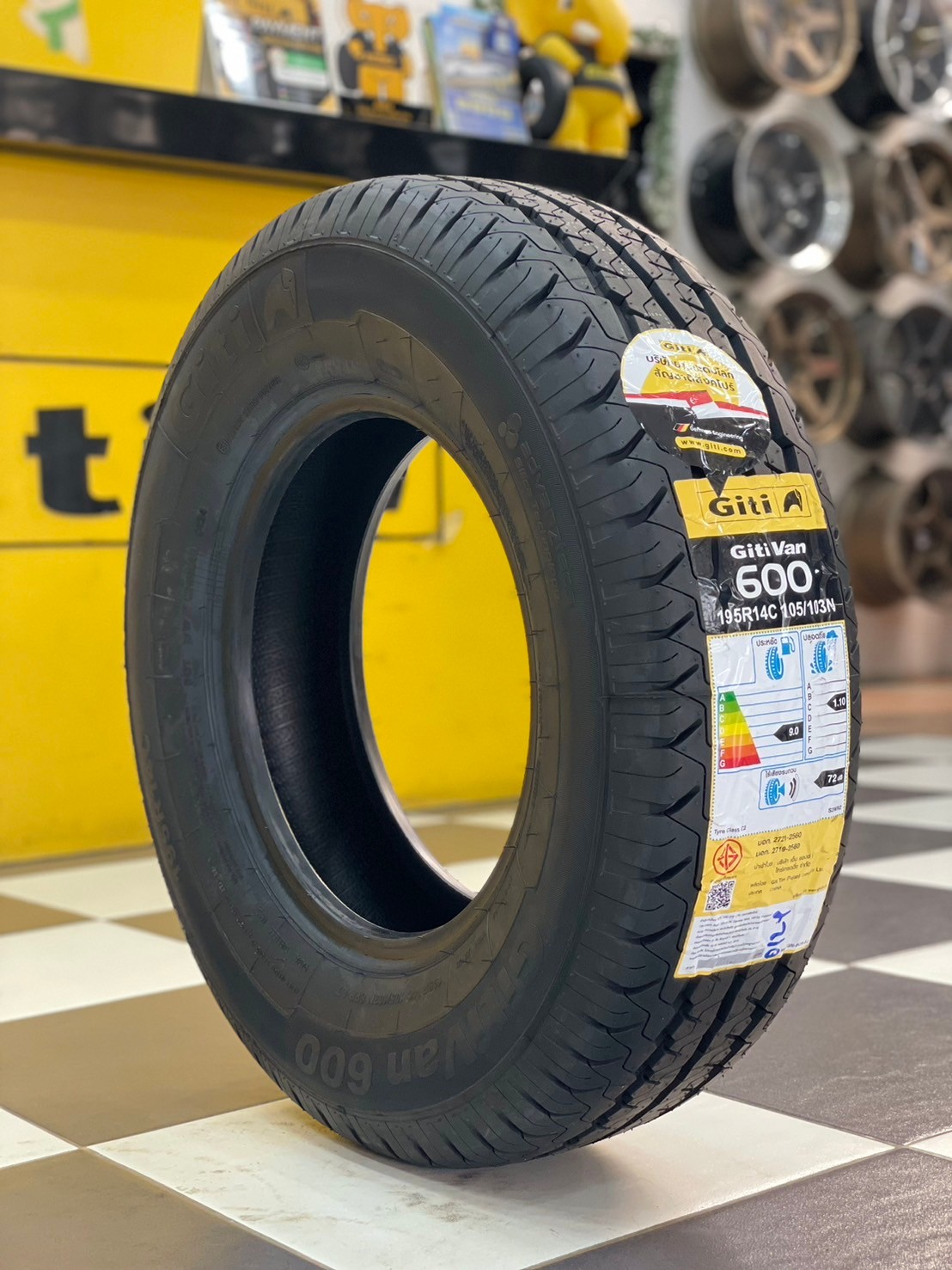 ยางใหม่จีที Giti Van600 195R14C ยางใหม่ปี2024