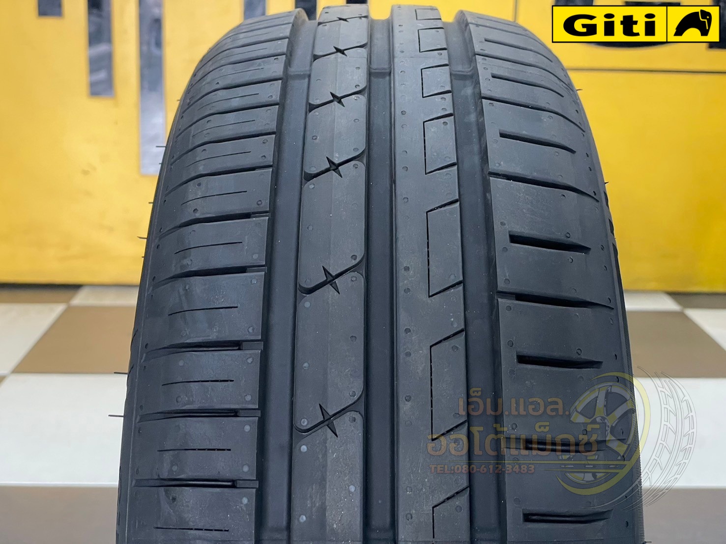 Giti Synergy H2 ขนาด 185/55R16 เป็นยางกลุ่ม Comfort & Silence ที่ออกแบบมาเพื่อรถยนต์ขนาดกลางและเล็ก