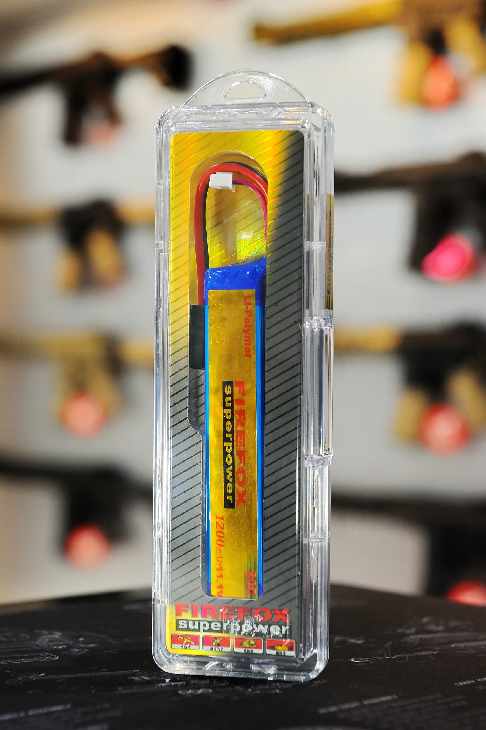 3S FF 11.1 1,200 mAh 20C FIREFOX Battery 11.1V สำหรับทุกรุ่น ยกเว้น CES, PDW9 1,200 mAh 20C (ปลั๊ก mini Tamiya)