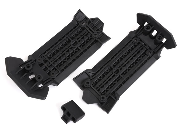 7844 Skid plate, front (1), rear (1)/ rubber impact cushion (1)
