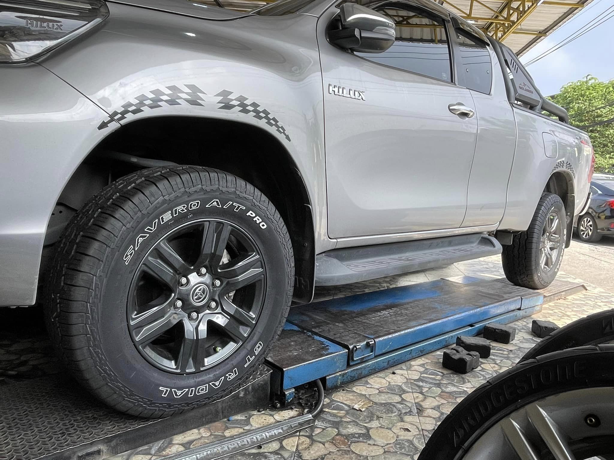 🚘 #TOYOTA_REVO🛞เปลี่ยนยาง 🛞 #GT RADIAL SAVERO AT 265/65R17