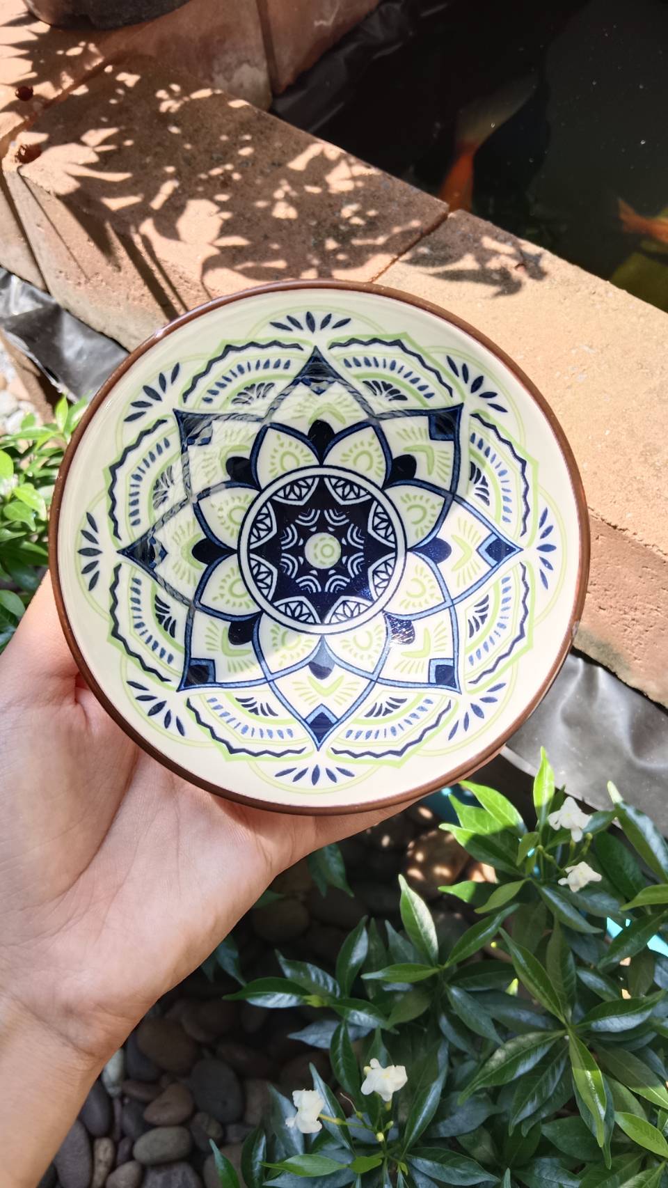 ถ้วยเซรามิคเนื้อดี คละลาย ขนาด 4.5 นิ้ว ฟรีสติ๊กเกอร์ป้ายชื่อ