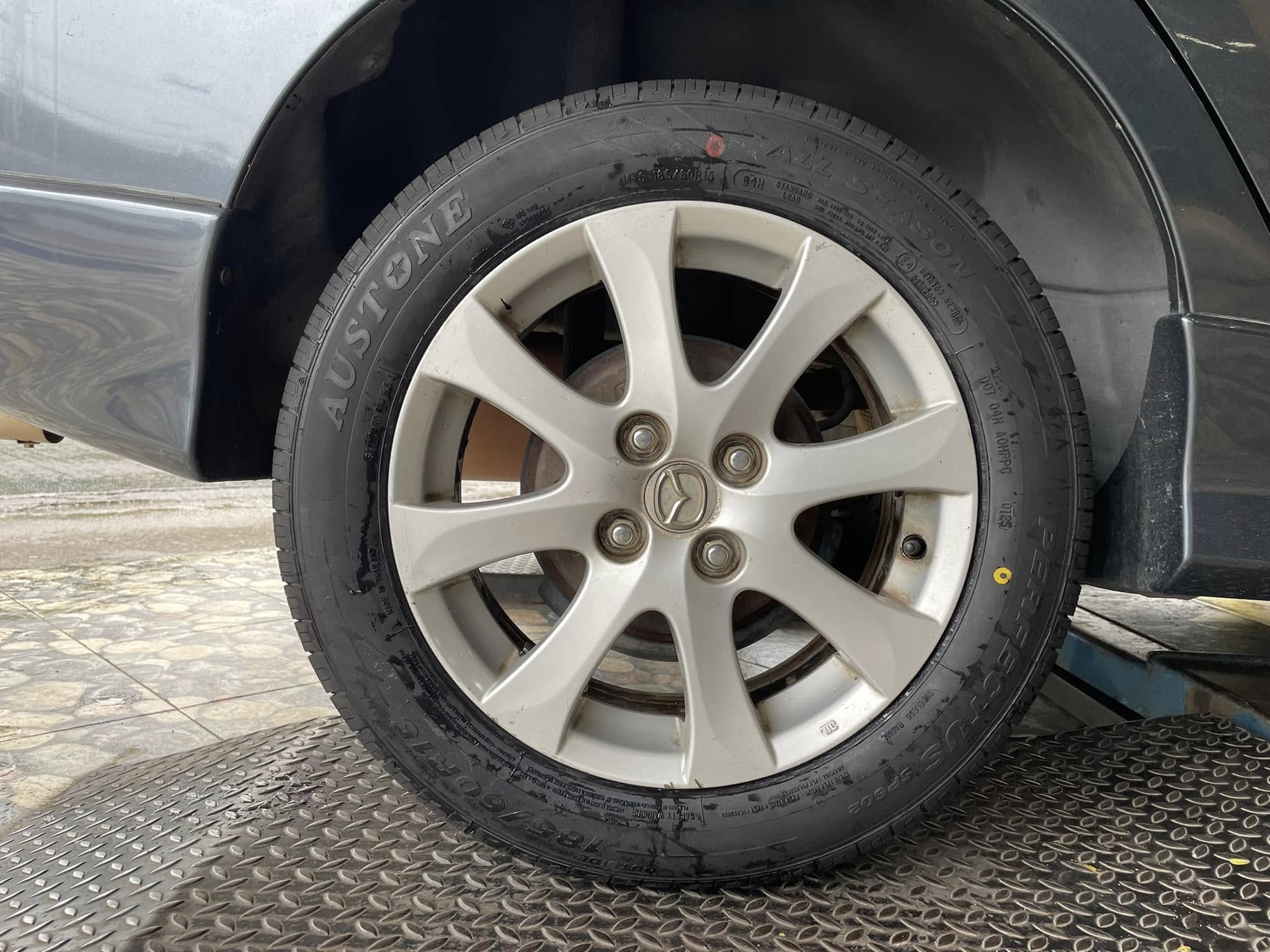 #MAZDA_2🛞เปลี่ยนยาง #AUSTONE_SP602_185/60R15