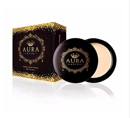 แป้ง Aura Rich ออร่า ริช ฮันนี่โกลด์ เฟช พาวเดอร์ เก็บเงินปลายทางทั่วประเทศ