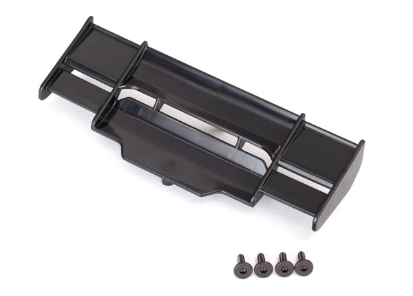 6721 Wing, Rustler® 4X4 (black)/ 3x8mm FCS (3)