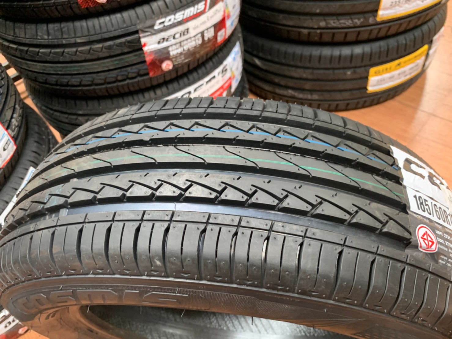 ยางใหม่Cosmis 185/60R15 ยางคุณภาพดี นุ่มเงียบยางใหม่ปี2021