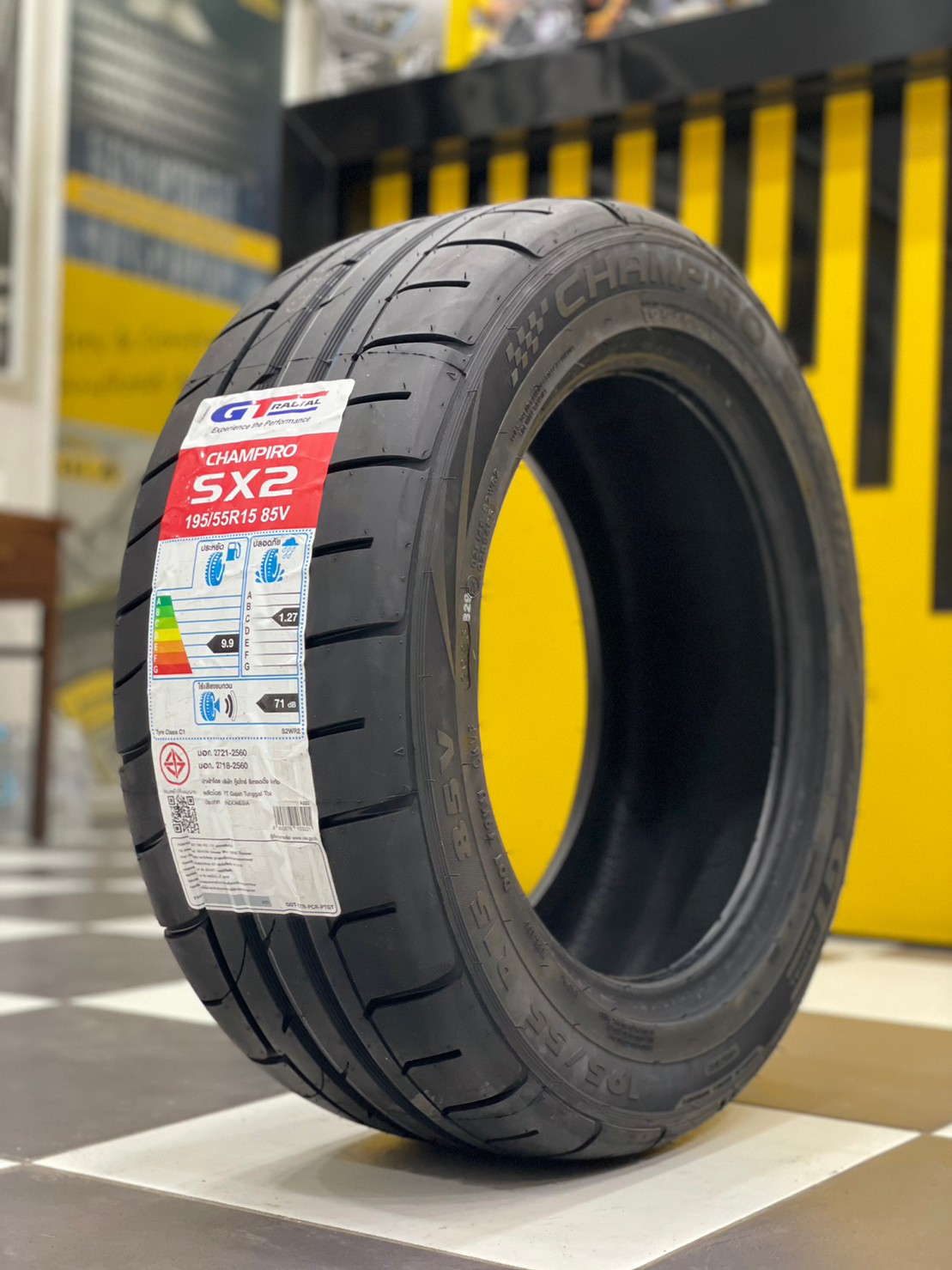 ยาง GT RADIAL CHAMPIRO SX2 195/55R15 ยางใหม่ปี2023