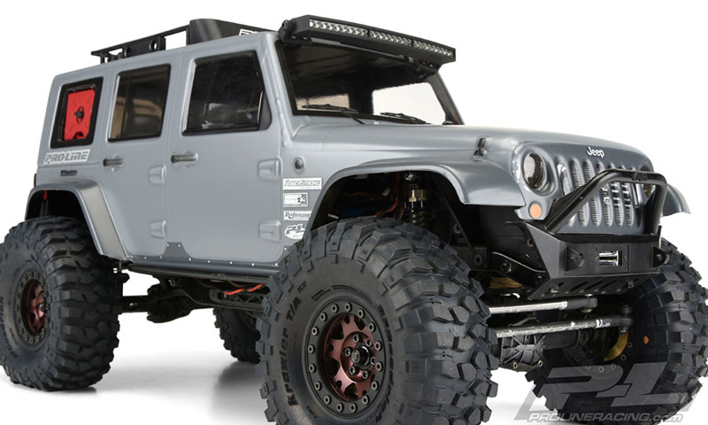 PRO-3336-00 Jeep Wrangler Unlimited Rubicon Clear Body for 12.3" (313mm) Wheelbase Scale Crawlers