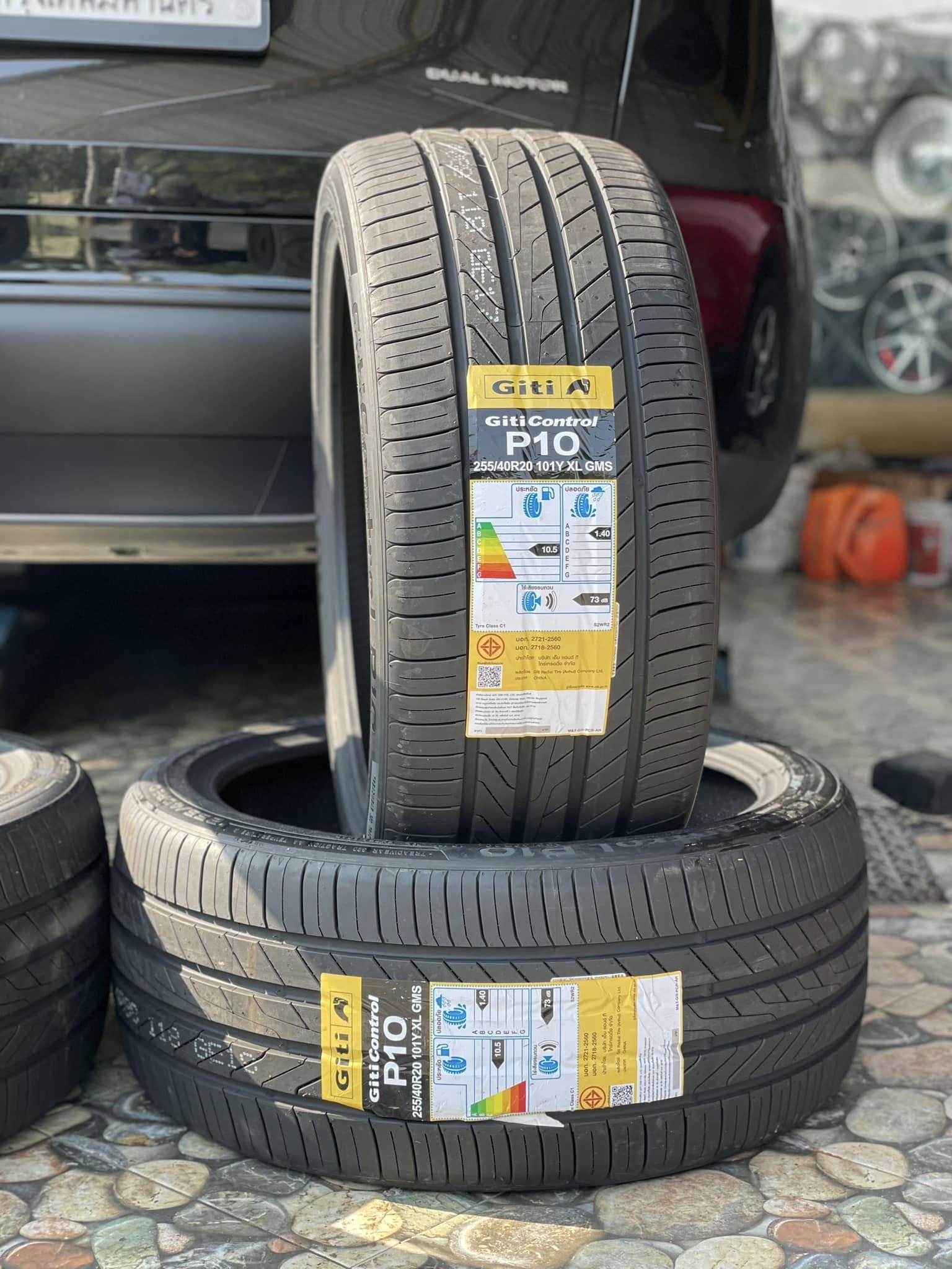 #TESLA_MODEL Y🛠 #GITI_CONTROL P10 #ฟองน้ำ #255/40R20