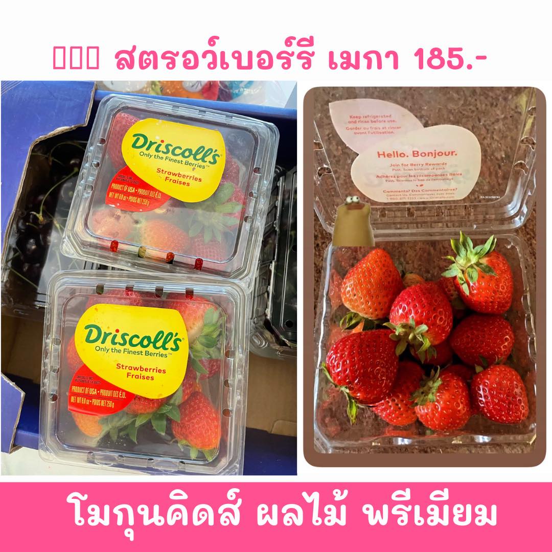 สตรอว์เบอร์รี่พรีเมี่ยม จากเมกา