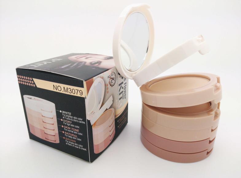 Music Flower 5 Colors Kit Concealing Shading Powder แป้งบรัชออน แป้งพัฟ แป้งคอนโด 5 ชั้น 5 เฉดสี