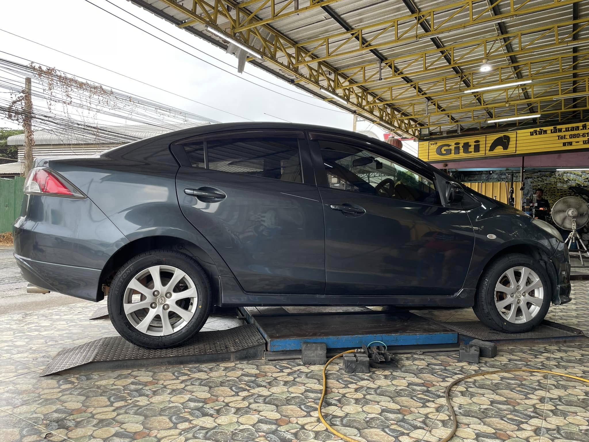 #MAZDA_2🛞เปลี่ยนยาง #AUSTONE_SP602_185/60R15