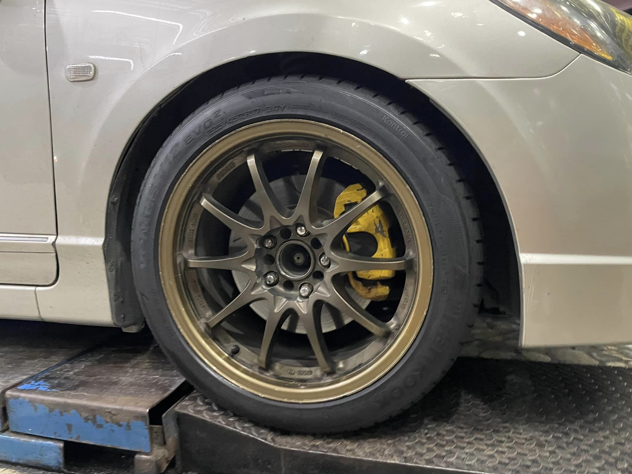 #HONDA_CIVIC เปลี่ยนยาง #HANKOOK_V12_225/45R17