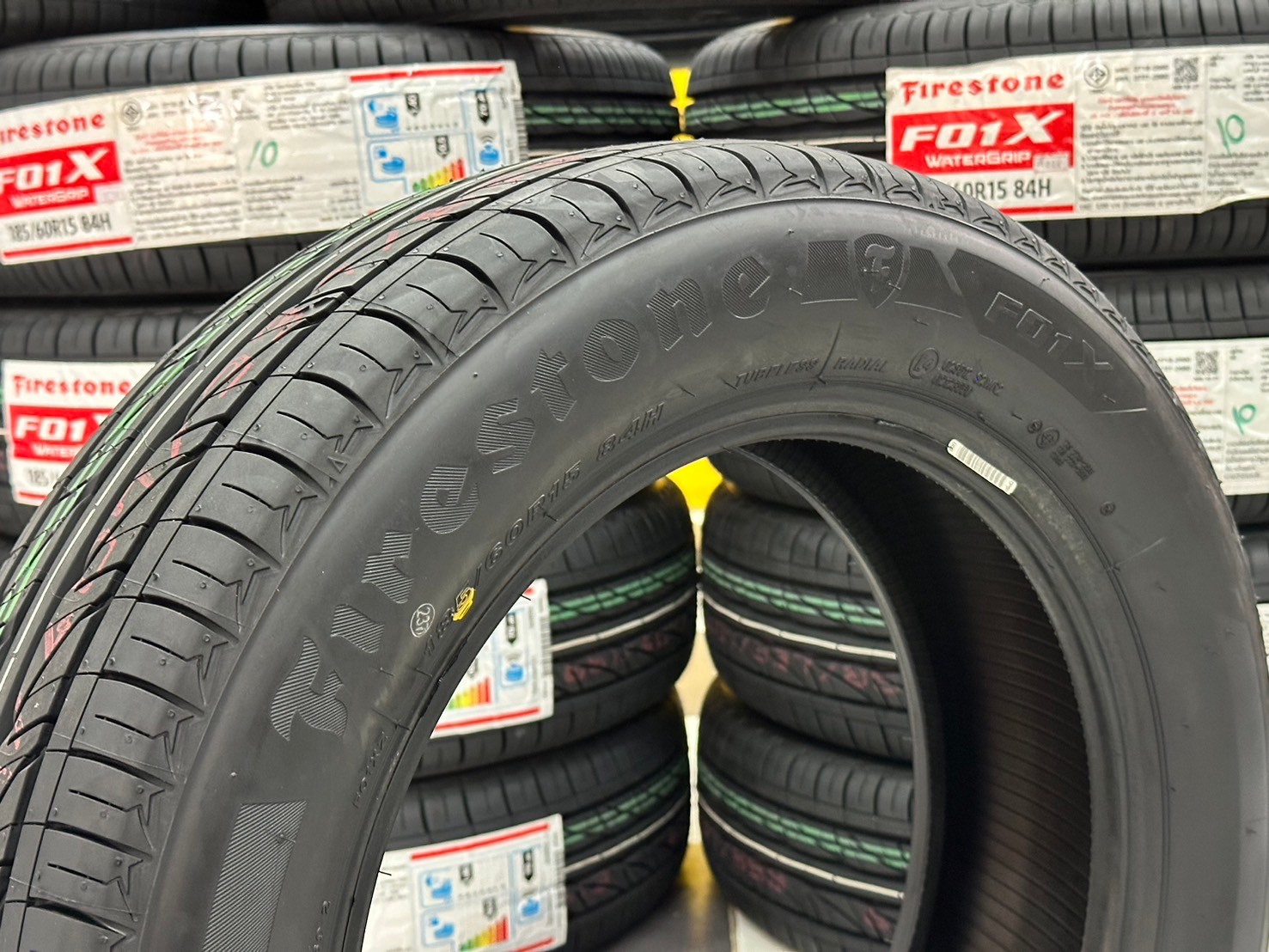 #ยางไฟร์สโตน #Firestone #F01X 185/60R15 ยางใหม่ปี2024 ราคา่โปรโมชั่นพิเศษ สินค้ามีจำนวนจำกัด