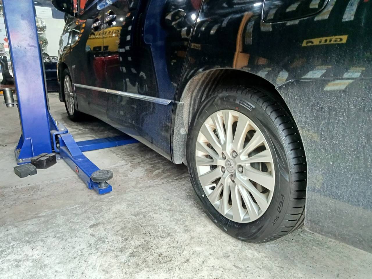 เปลี่ยนยาง🚘#TOYOTA_VELLFIRE 🛞 #GTRADIAL_FE2_235/50R18