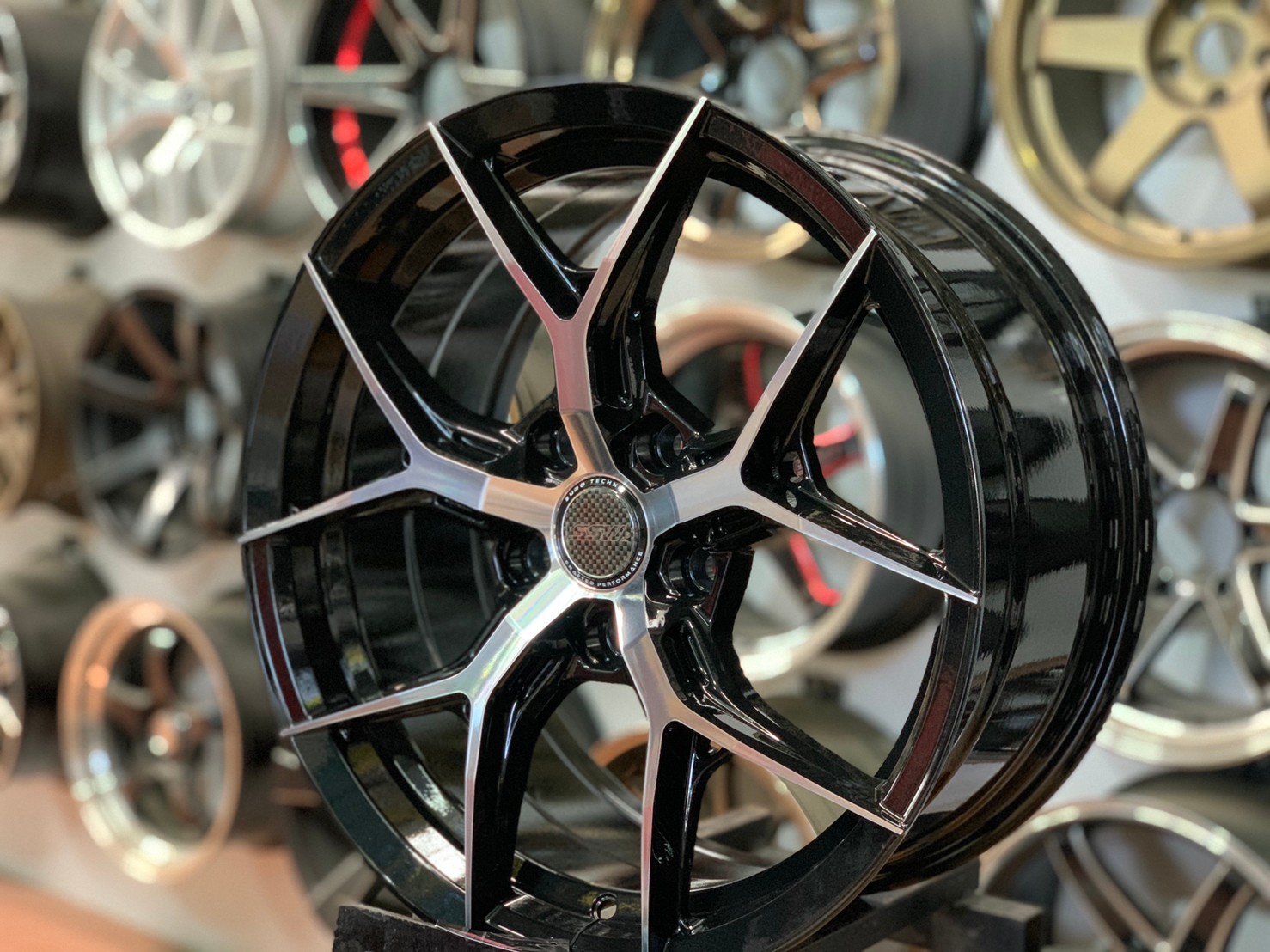 ล้อแม็กซ์ใหม่ขอบ17 SSW Stamford Sport Wheels รุ่น385 ขอบ17 กว้าง8 ออฟ38 5รู114 สีดำหน้าเงา สวยหรู