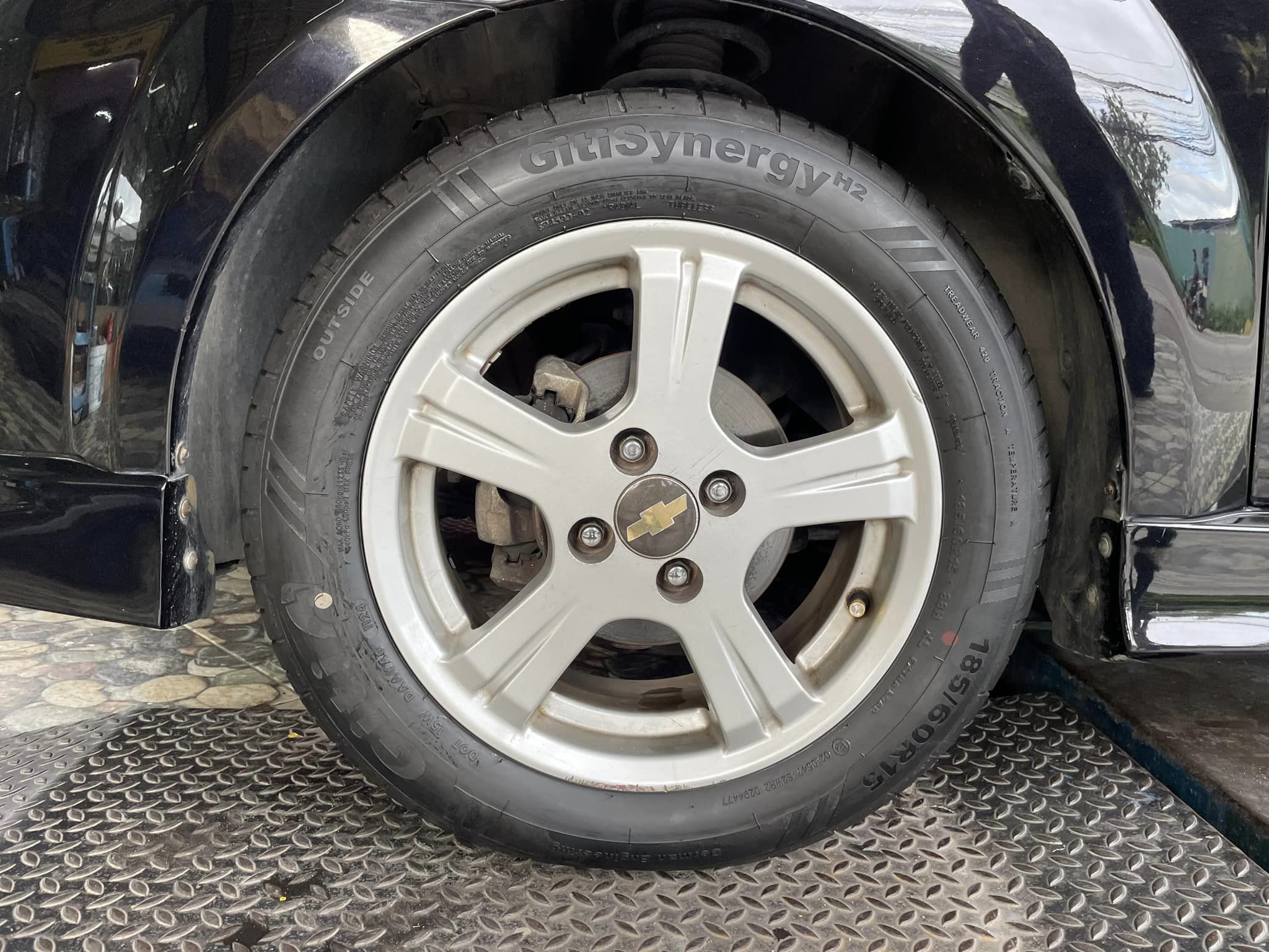 #Chevrolet_Aveo เปลี่ยนยางจีที GITI_SYNERGY_H2 185/60R15