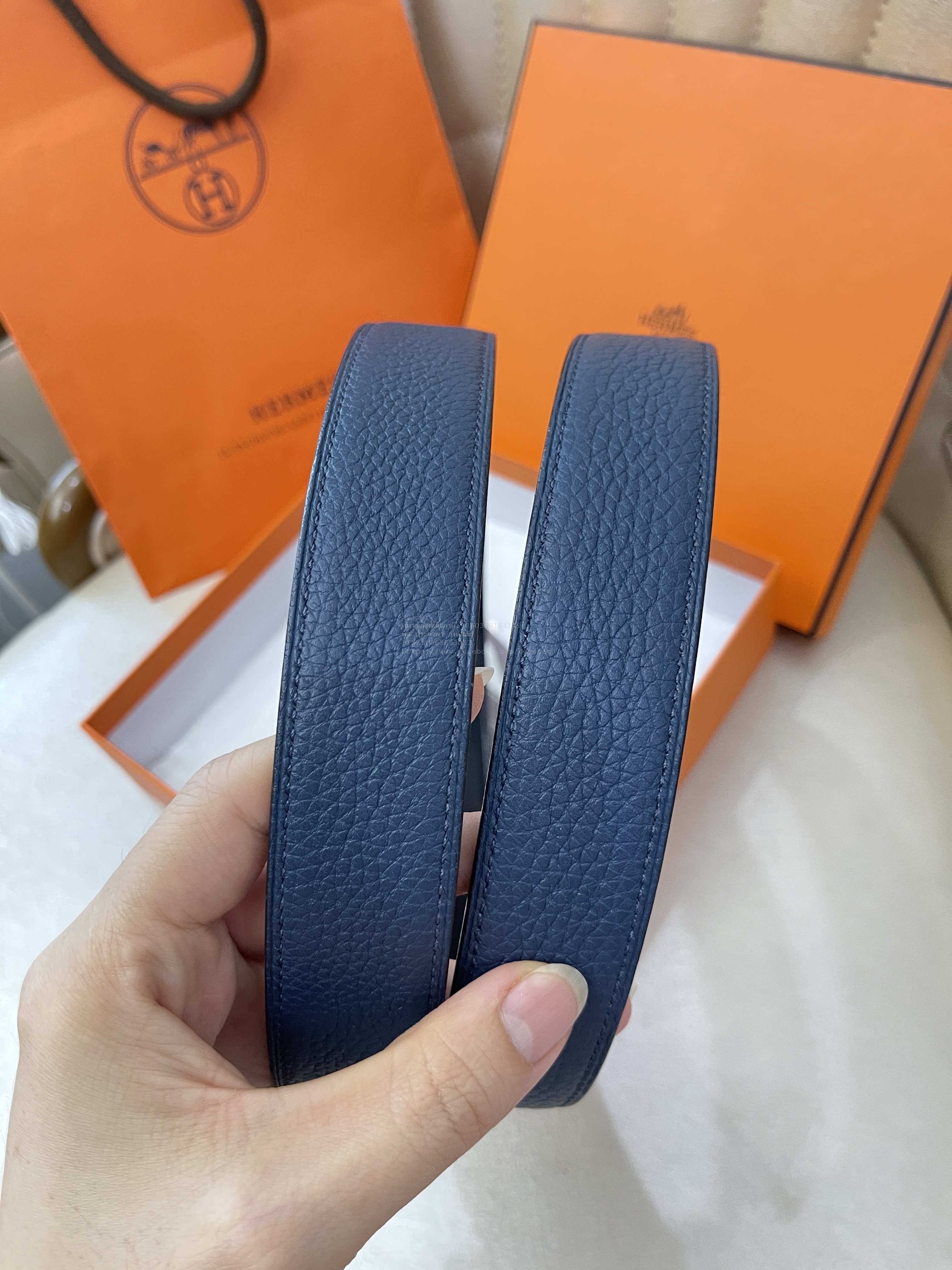เข็มขัดHermes belt 32mm size105 เอว40