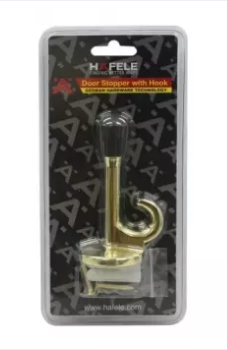 HAFELE กันชนประตูพร้อมขอแขวน สีทองเหลืองเงา รุ่น 489.70.221