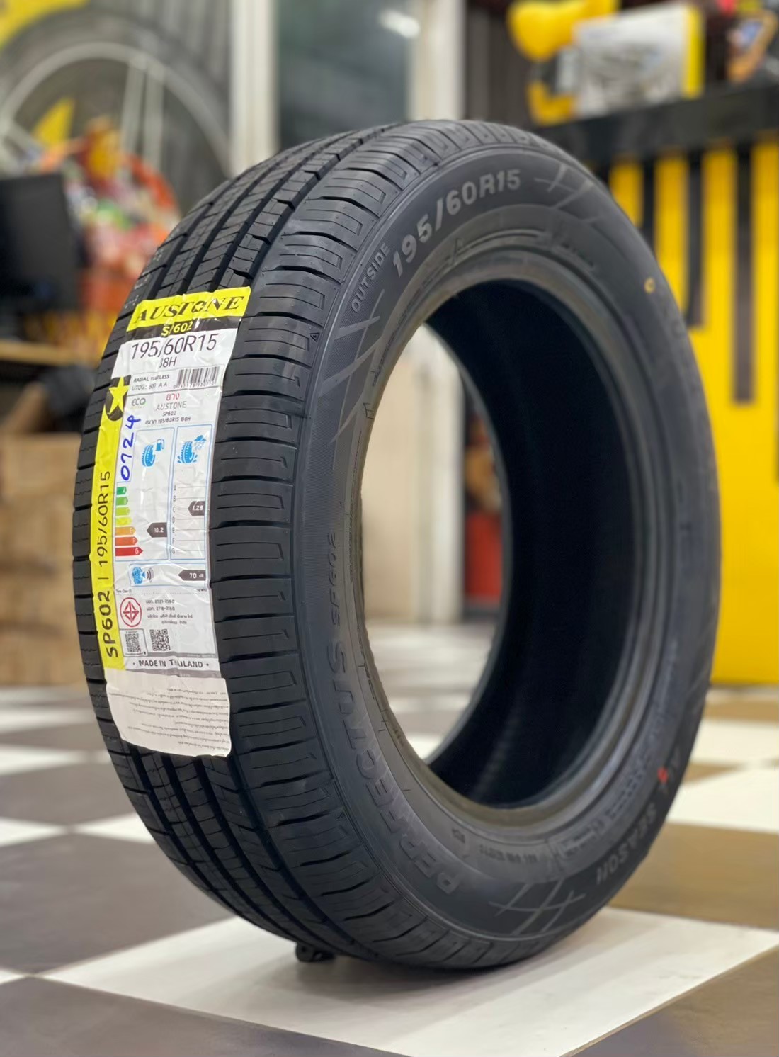 🔥🔥🔥AUSTONE SP602 195/60R15 ยางใหม่ปี2024🔥🔥🔥