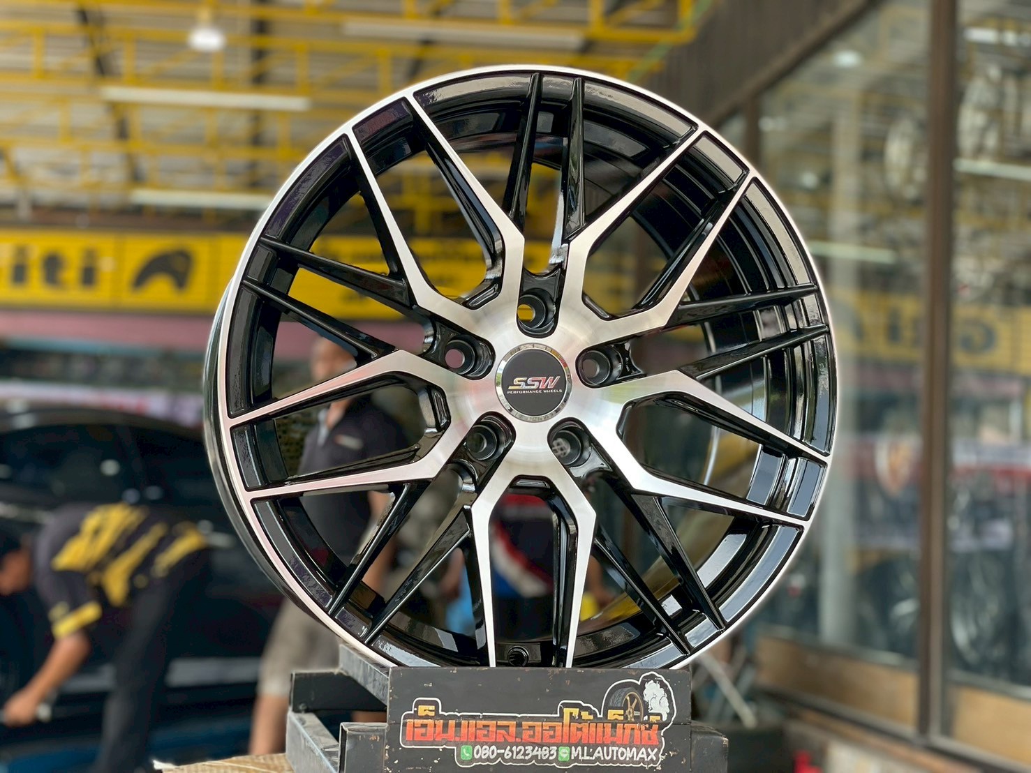 ล้อแม็กใหม่ขอบ17 #Stamford Sport Wheels #SSW348 สีดำหน้าเงา