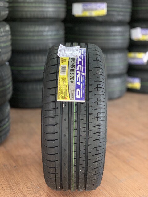 ยางแก้มเตี้ย Accelera ขนาด195/45R15 ยางปี19