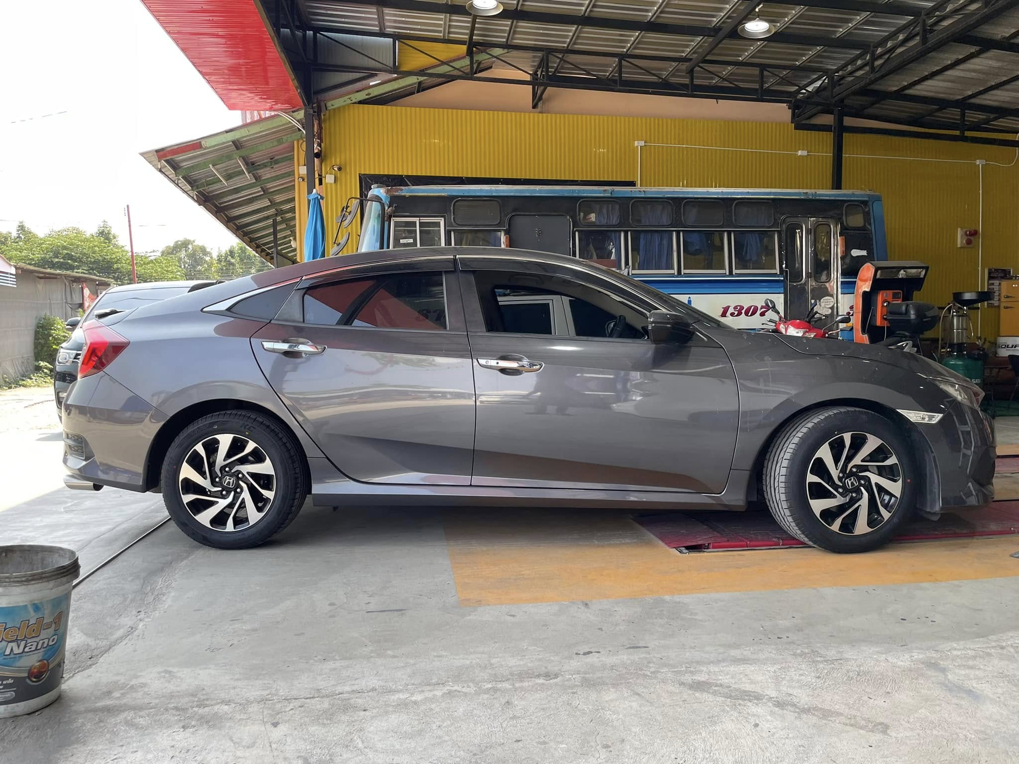 🚘 #HONDA_CIVIC🛞 #OTANI #KC2000 215/55R16 #บริการเปลี่ยนโช๊ค🛠 #บริการตั้งศูนย์ล้อ🛞
