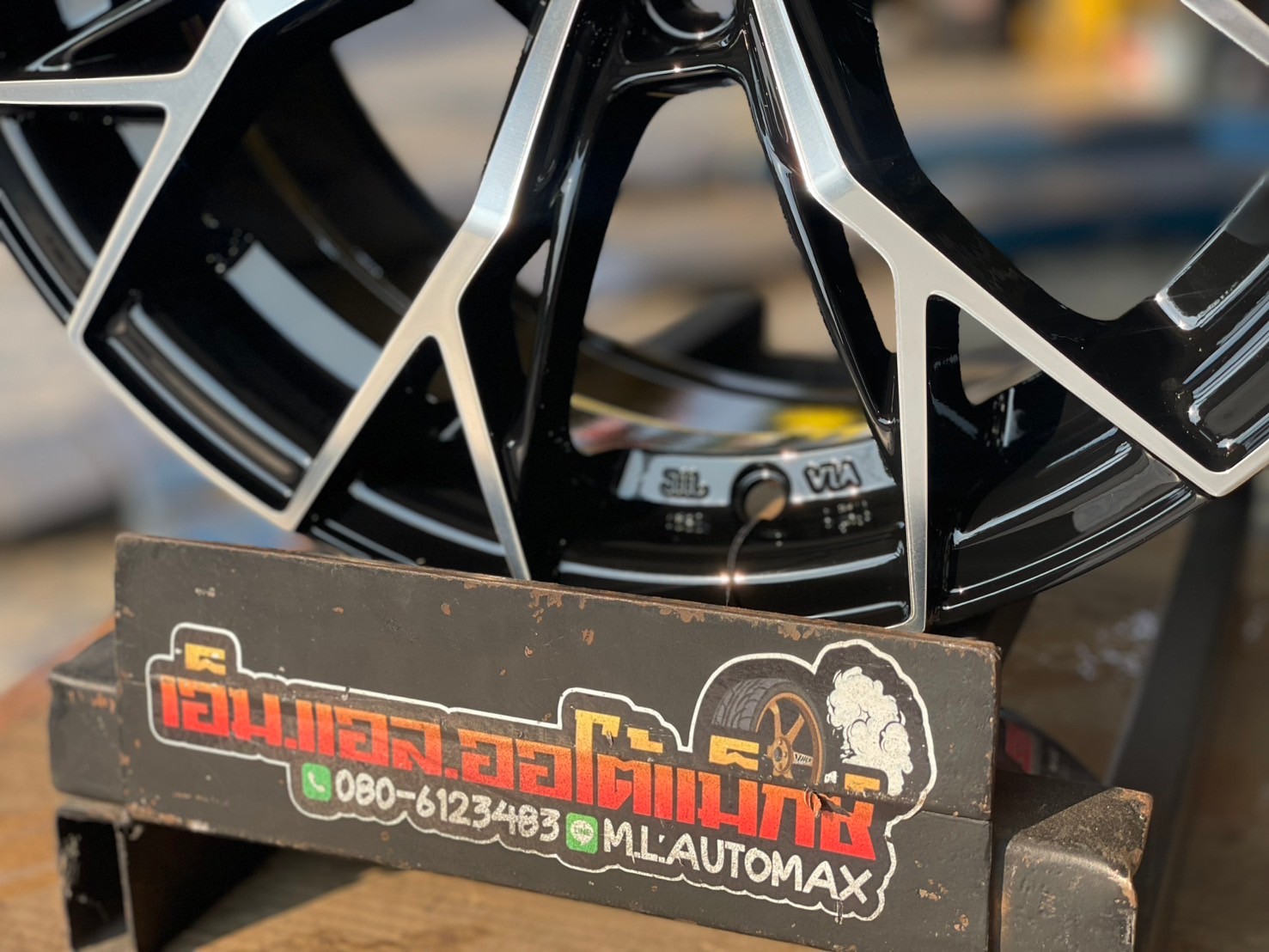 ล้อแม็กซ์ใหม่ขอบ15 สวยหรู สีดำเงากลึงหน้า SSW389 15x6.5 ET35 4x100