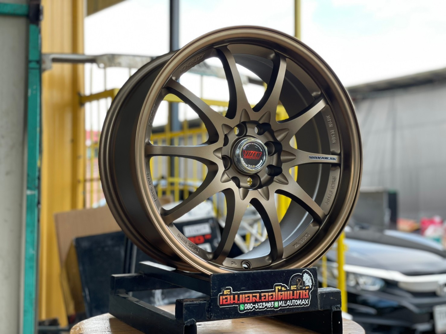 ล้อแม็กCe28 สีน้ำตาล ขอบ17 กว้าง7.5 4รู100และ4รู114 ล้อไทยคุณภาพดี SSW