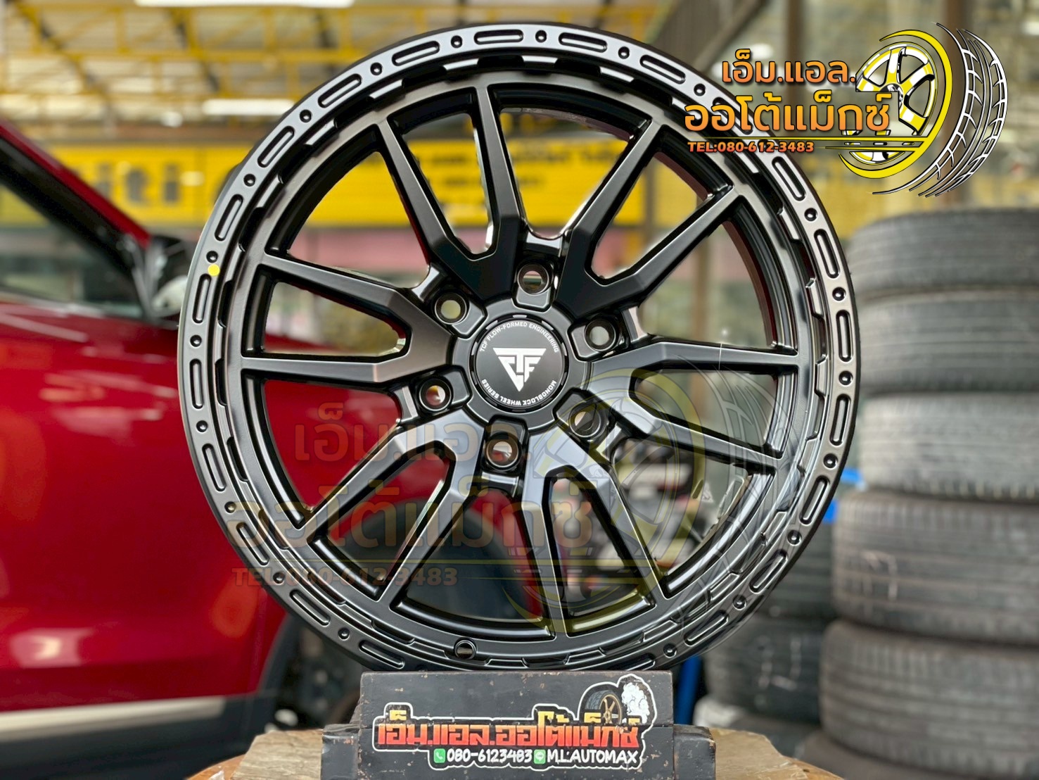 #ล้อแม็กซ์ขอบ18 #OASIS_WHEEL #TCFS06 #TCFlow Forming ขนาด18 ET0 6x139.7 MATT BLACK