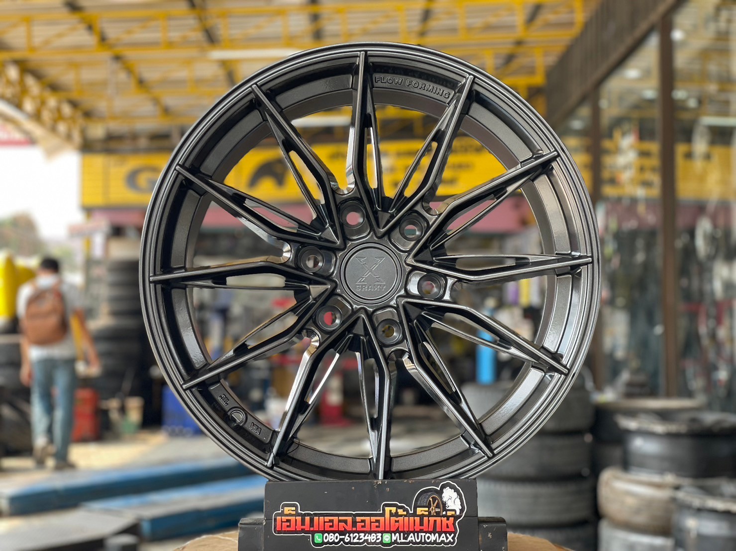 #ล้อแม็กซ์ใหม่ขอบ18 #สีเทาดำ #GRAXY X-08 18x9 ET0 6x139.7 สวยหรูราคาสบายกระเป๋า สำหรับรถกระบะและSUV