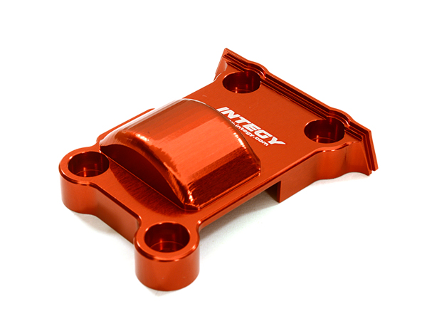 INT-C27465RED Billet Machined Rear Lower Gear Cover for Traxxas (7787) X-Maxx 4X4
